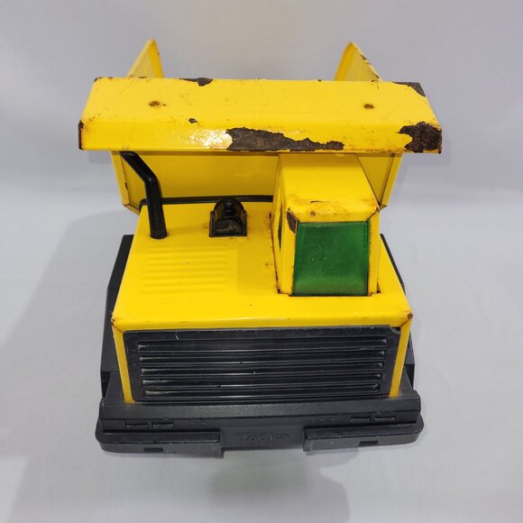Mighty Tonka 17" Vintage Yellow Metal Dump Truck Construction Vehicle - Picture 3 of 4